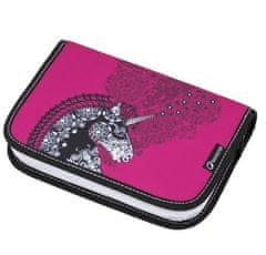 Bagmaster Školní penál CASE LIM 9 A PINK/BLACK/WHITE