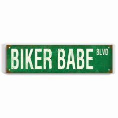 Retro Cedule Ceduľa Biker Babe