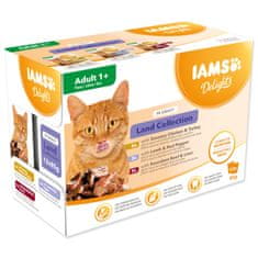 IAMS Kapsičky IAMS Delights suchozem. maso v omáčce multipack (12x85gr) 1020 g