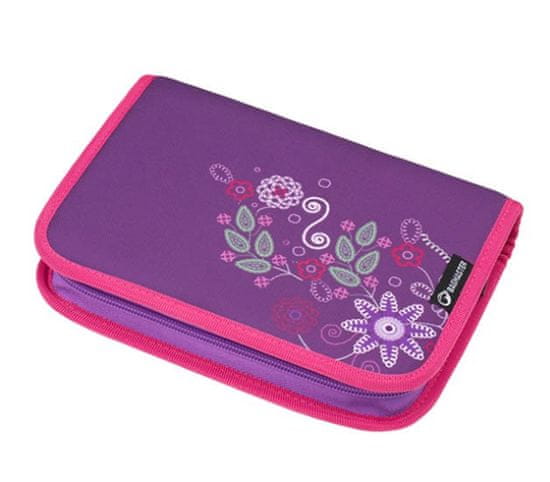 Bagmaster Dievčenské školský jednochlopňový peračník CASE MERCURY 9 A VIOLET/PINK