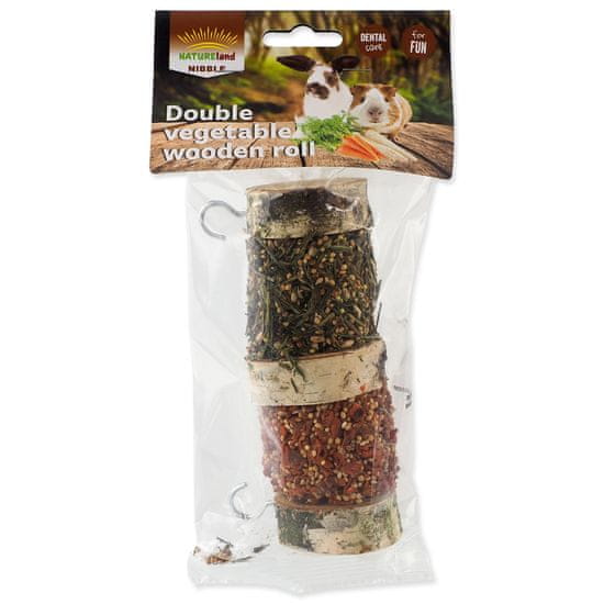 NATURE LAND Pochoutka Nibble válec dva druhy zeleniny 160 g