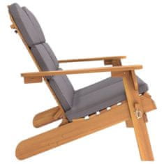 Petromila vidaXL Adirondack Záhradná lavička s vankúšmi 126 cm masívna akácia