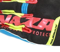 NAZRAN Rukavice na moto RX-7 2.0 black/blue/red vel. S