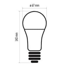 EMOS LED žiarovka ZQ5183 Classic A67 19W E27 teplá bílá