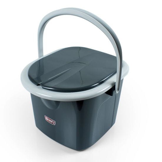 BRANQ WC vedro 15,5l - čierne