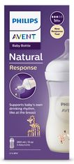 Philips Avent Fľaša Natural Response 260 ml, 1m+, žirafa