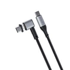 EPICO Magnetický opletený dátový kábel USB-C na USB-C 9915101300220 - sivý