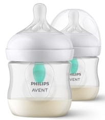 Philips Avent Fľaša Natural Response s ventilom AirFree 125 ml, 0m+, 2 ks