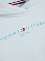 Tommy Hilfiger Svetlomodrá dievčenská mikina s kapucňou Tommy Hilfiger 140