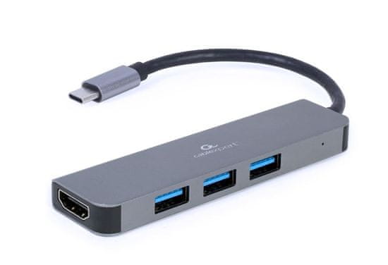shumee GEMBIRD MULTI ADAPTÉR USB TYPE-C 2 V 1 (USB HUB + HDMI)