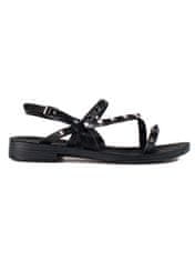 Amiatex Dámske sandále 93643 + Nadkolienky Gatta Calzino Strech, čierne, 36