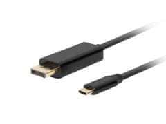 shumee LANBERG KABEL USB-C(M)->DISPLAYPORT(M) 1,8M 4K 60HZ ČERNÝ CA-CMDP-10CU-0018-BK