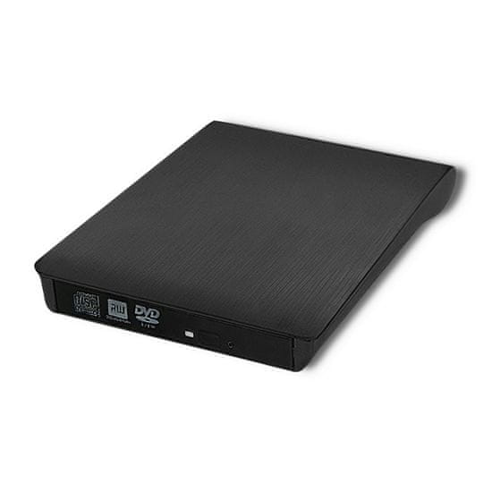 shumee QOLTEC EXTERNÍ DVD-RW REKORDÉR | USB 3.0 | ČERNÁ