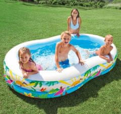 Intex Farebný nafukovací bazén pre deti vzor 262x160 cm