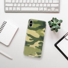 iSaprio Silikónové puzdro - Green Camuflage 01 pre Apple iPhone X