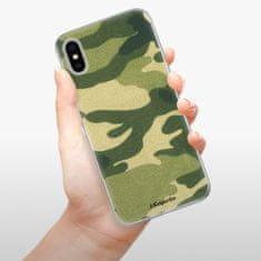 iSaprio Silikónové puzdro - Green Camuflage 01 pre Apple iPhone X