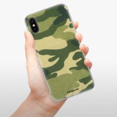 iSaprio Silikónové puzdro - Green Camuflage 01 pre Apple iPhone X