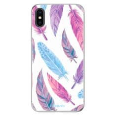 iSaprio Silikónové puzdro - Feather Pattern 10 pre Apple iPhone X