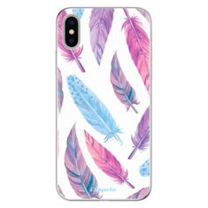 iSaprio Silikónové puzdro - Feather Pattern 10 pre Apple iPhone X