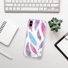 iSaprio Silikónové puzdro - Feather Pattern 10 pre Apple iPhone X