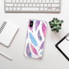 iSaprio Silikónové puzdro - Feather Pattern 10 pre Apple iPhone X