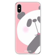 iSaprio Silikónové puzdro - Panda 01 pre Apple iPhone X