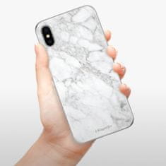 iSaprio Silikónové puzdro - SilverMarble 14 pre Apple iPhone X