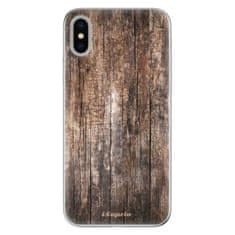 iSaprio Silikónové puzdro - Wood 11 pre Apple iPhone X