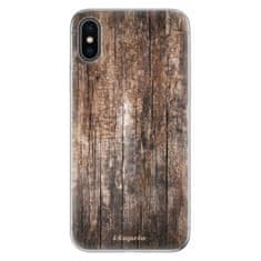 iSaprio Silikónové puzdro - Wood 11 pre Apple iPhone X