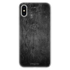 iSaprio Silikónové puzdro - Black Wood 13 pre Apple iPhone X