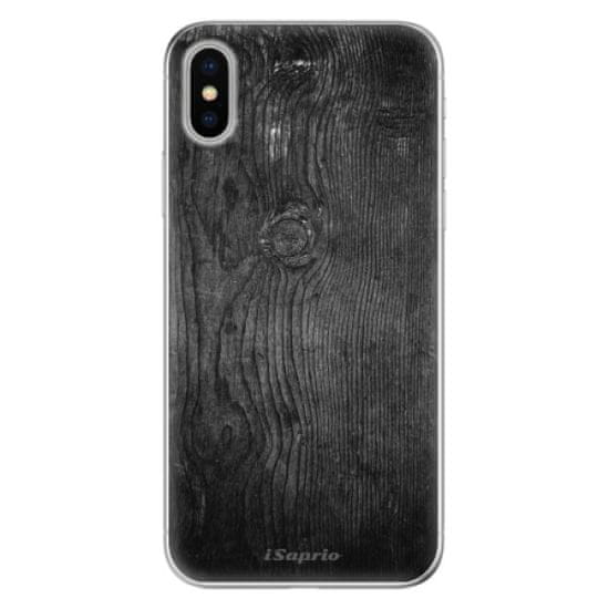 iSaprio Silikónové puzdro - Black Wood 13 pre Apple iPhone X