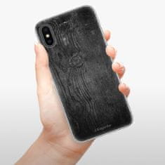 iSaprio Silikónové puzdro - Black Wood 13 pre Apple iPhone X