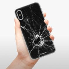 iSaprio Silikónové puzdro - Broken Glass 10 pre Apple iPhone X