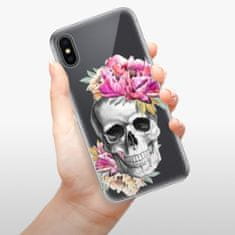 iSaprio Silikónové puzdro - Pretty Skull pre Apple iPhone X