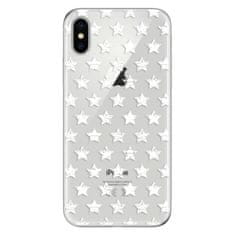 iSaprio Silikónové puzdro - Stars Pattern - white pre Apple iPhone X