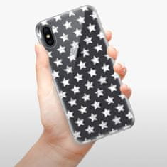 iSaprio Silikónové puzdro - Stars Pattern - white pre Apple iPhone X