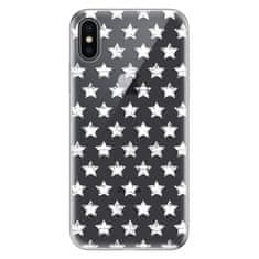 iSaprio Silikónové puzdro - Stars Pattern - white pre Apple iPhone X