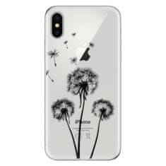 iSaprio Silikónové puzdro - Three Dandelions - black pre Apple iPhone X