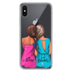 iSaprio Silikónové puzdro - Best Friends pre Apple iPhone X