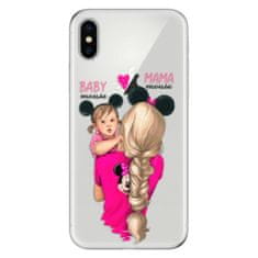 iSaprio Silikónové puzdro - Mama Mouse Blond and Girl pre Apple iPhone X