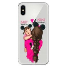 iSaprio Silikónové puzdro - Mama Mouse Brunette and Girl pre Apple iPhone X