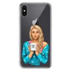 iSaprio Silikónové puzdro - Coffe Now - Blond pre Apple iPhone X