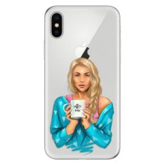 iSaprio Silikónové puzdro - Coffe Now - Blond pre Apple iPhone X