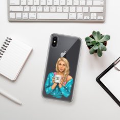 iSaprio Silikónové puzdro - Coffe Now - Blond pre Apple iPhone X