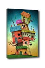 Wallity Obraz na plátne Surreal treehouse 50x70 cm