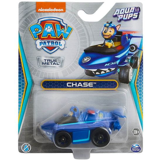 Spin Master Autíčko Paw Patrol Chase True Metal Aqua Pups