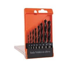 Euronářadí Vrták do dreva, SET, 3 – 10 mm, 8 ks, plast