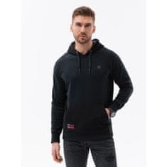 OMBRE Pánska mikina HOODIE V1 OM čierna MDN121466 M