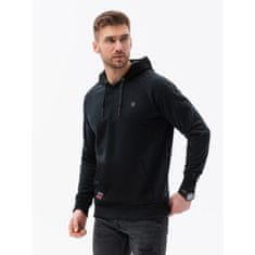 OMBRE Pánska mikina HOODIE V1 OM čierna MDN121466 M