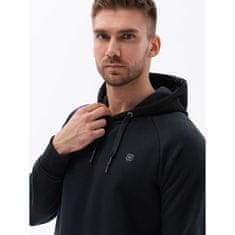 OMBRE Pánska mikina HOODIE V1 OM čierna MDN121466 M